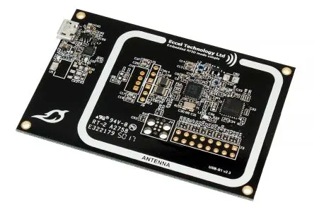 Produktfoto 1 von Eccel Technology Ltd RFID-Lesegerät Leser HF-Modul 13.56 MHz bis 921600 bps 5.5 V, Panel