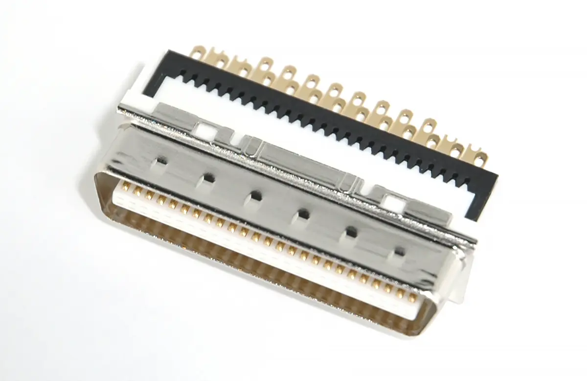 Produktfoto 1 von Hirose SCSI-Steckverbinder 50-polig Stecker Gerade, Kabel, 1.27 mm DX Lot