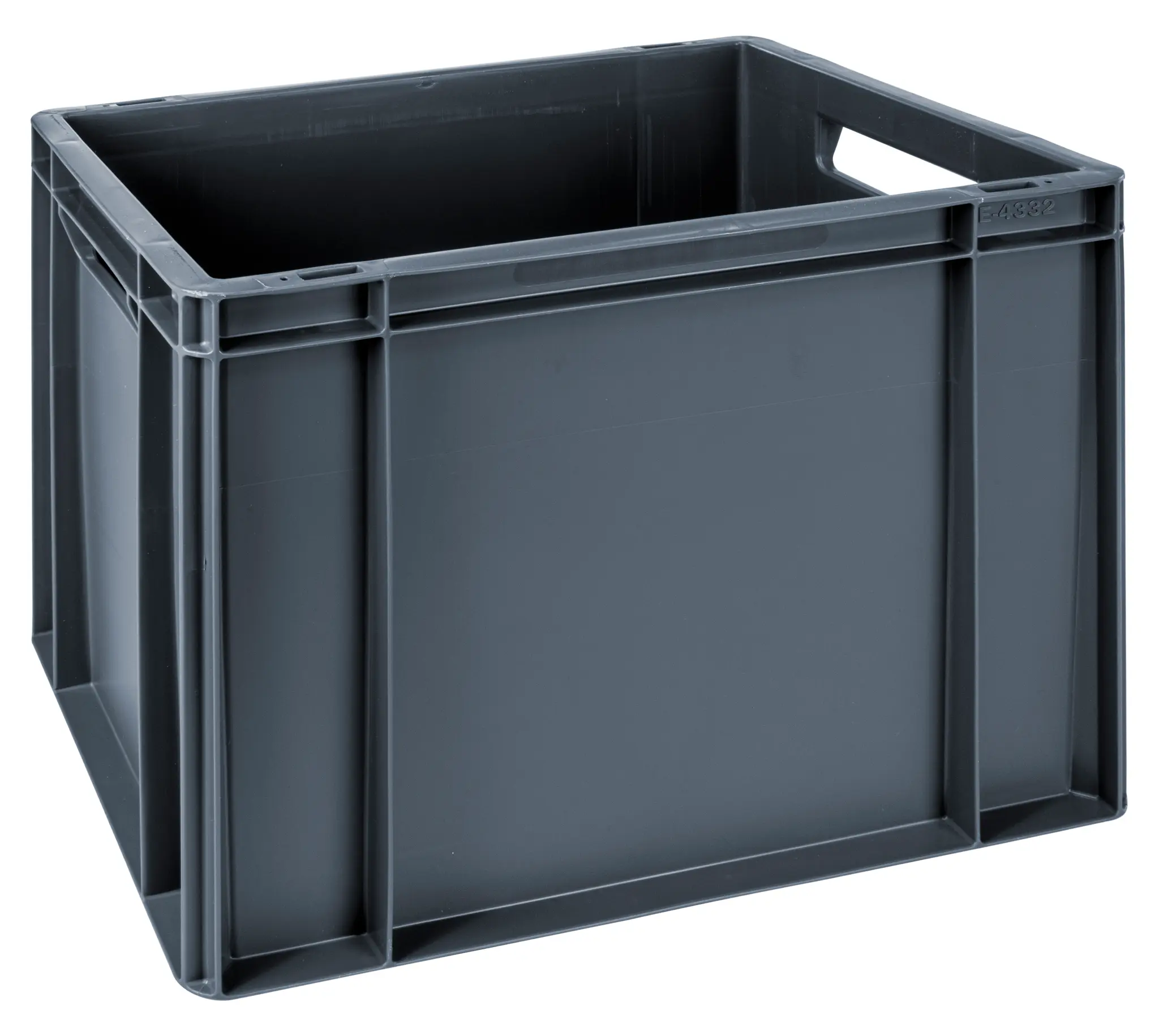 Produktfoto 1 von RS PRO 30L Polypropylen Eurobehälter, Grau 325 mm x 300 mm x 400 mm