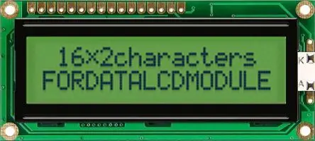 Produktfoto 1 von Fordata FC Grafik-LCD Anzeige, LCD Gelb, Grün 2 x 16