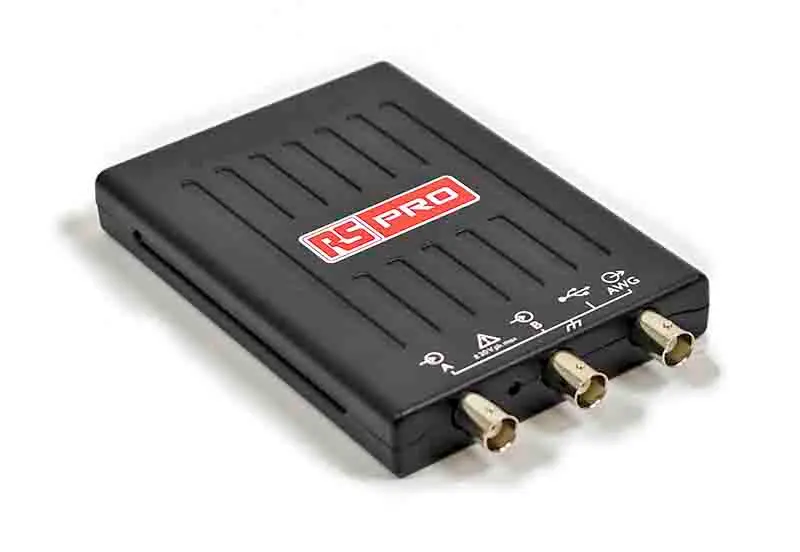 Produktfoto 1 von RS PRO 2205A PC Oszilloskop 2-Kanal Analog 20MHz, ISO-kalibriert CAN, IIC, LIN, RS232, SPI, UART, USB