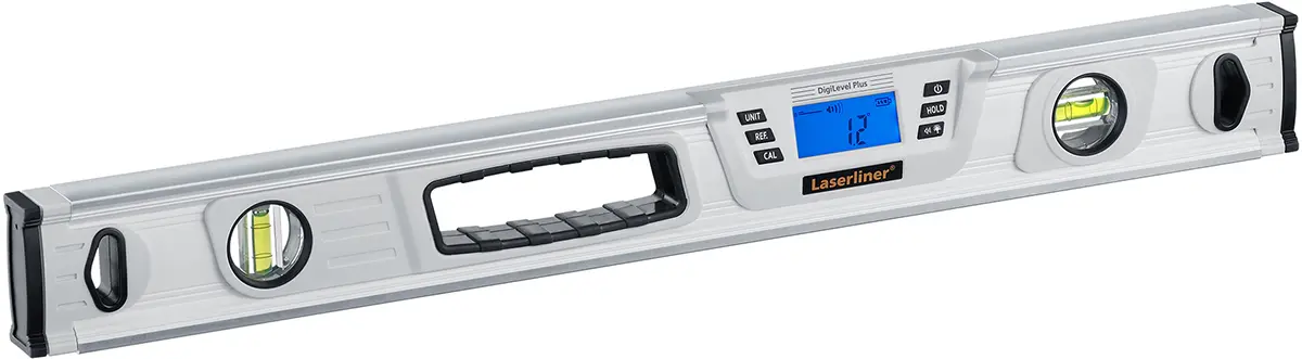 Produktfoto 1 von Laserliner LCD-Neigungsmesser, Typ Digital, 600 mm Kalibriert, 2 Libelle/n Magnetisch, 2° At 1° … 89°, 1° At 89°…90°, ±