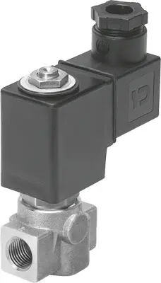 Produktfoto 1 von Festo VZWD 1491861 Pneumatik-Magnetventil 2/2-Way, Closed, Monostable Inline G1/4, Elektrisch-betätigt