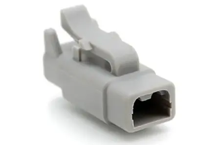 Produktfoto 1 von Amphenol Industrial 06 Kfz-Steckverbinder, Kabel, Kfz-Steckverbinder, Crimpbefestigung, Stecker, 2-polig, Grau /
