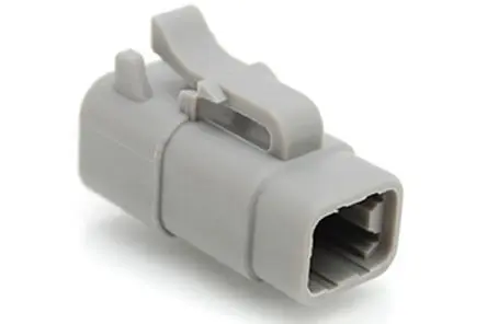 Produktfoto 1 von Amphenol Industrial 06 Kfz-Steckverbinder, Kabel, Kfz-Steckverbinder, Crimpbefestigung, Stecker, 4-polig, Grau /