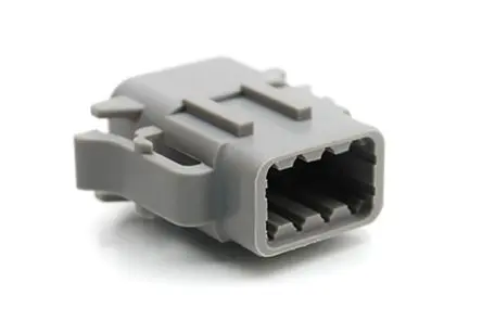 Produktfoto 1 von Amphenol Industrial 06 Kfz-Steckverbinder, Kabel, Kfz-Steckverbinder, Crimpbefestigung, Stecker, 8-polig, Grau /