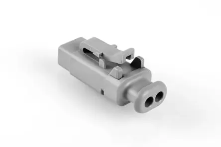 Produktfoto 1 von Amphenol Industrial 06 Kfz-Steckverbinder, Kabel, Kfz-Steckverbinder, Crimpbefestigung, Stecker, 2-polig, Grau /