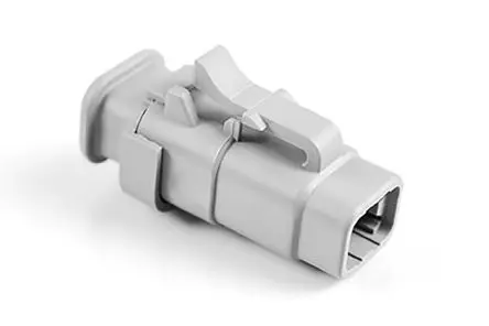 Produktfoto 1 von Amphenol Industrial 06 Kfz-Steckverbinder, Kabel, Kfz-Steckverbinder, Crimpbefestigung, Stecker, 4-polig, Grau /