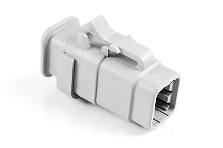 Produktfoto 1 von Amphenol Industrial 06 Kfz-Steckverbinder, Kabel, Kfz-Steckverbinder, Crimpbefestigung, Stecker, 6-polig, Grau /