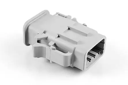 Produktfoto 1 von Amphenol Industrial 06 Kfz-Steckverbinder, Kabel, Kfz-Steckverbinder, Crimpbefestigung, Stecker, 8-polig, Grau /