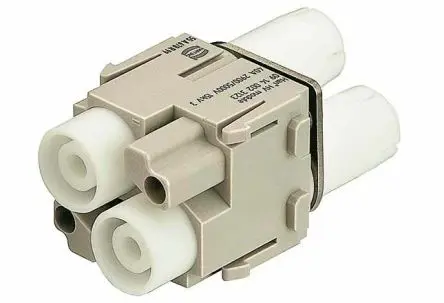 Produktfoto 1 von HARTING 0914 Modul für robusten Stromversorgungsstecker Buchse, 2-polig 40A, Kabel, HV-Modul
