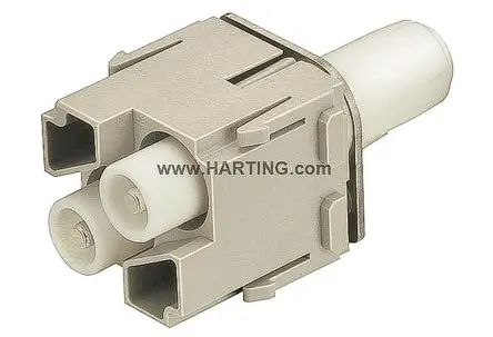 Produktfoto 1 von HARTING 0914 Modul für robusten Stromversorgungsstecker Stecker, 2-polig 40A, Kabel, HV-Modul