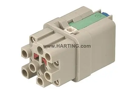 Produktfoto 1 von HARTING 0912 Industrie-Steckverbinder Kontakteinsatz Buchse, 12-polig 10A, Kabel, Steckverbindereinsatz