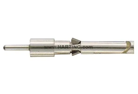 Produktfoto 1 von HARTING 2.4 mm Han D Kontakt für robusten Stromversorgungsstecker Buchse 7.5A Crimpkontakt