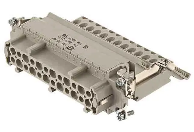 Produktfoto 1 von HARTING Han ES AV Industrie-Steckverbinder Kontakteinsatz, 24-polig 16A Buchse, für Steckverbinder
