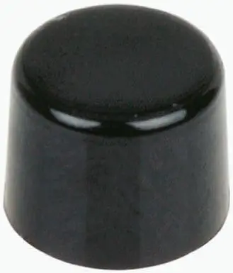 Produktfoto 1 von C & K Drucktastenkappe Schwarz für Serie E020 (abgedichteter Schalter mit Sprungauslösung)