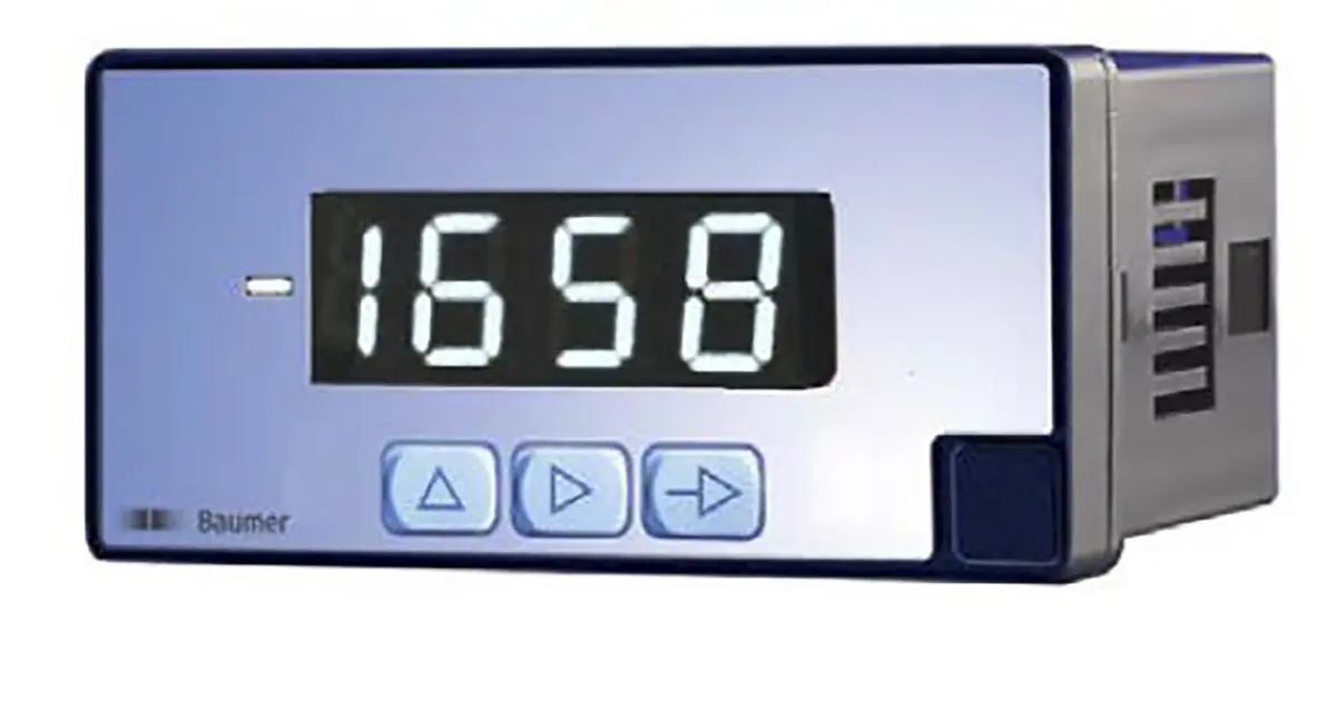 Produktfoto 1 von Baumer PA406 LED Multifunktions-Panel-Messgeräte für AC Strom H 45 mm B 93 mm 4-Stellen 14 mm Ziffernhöhe