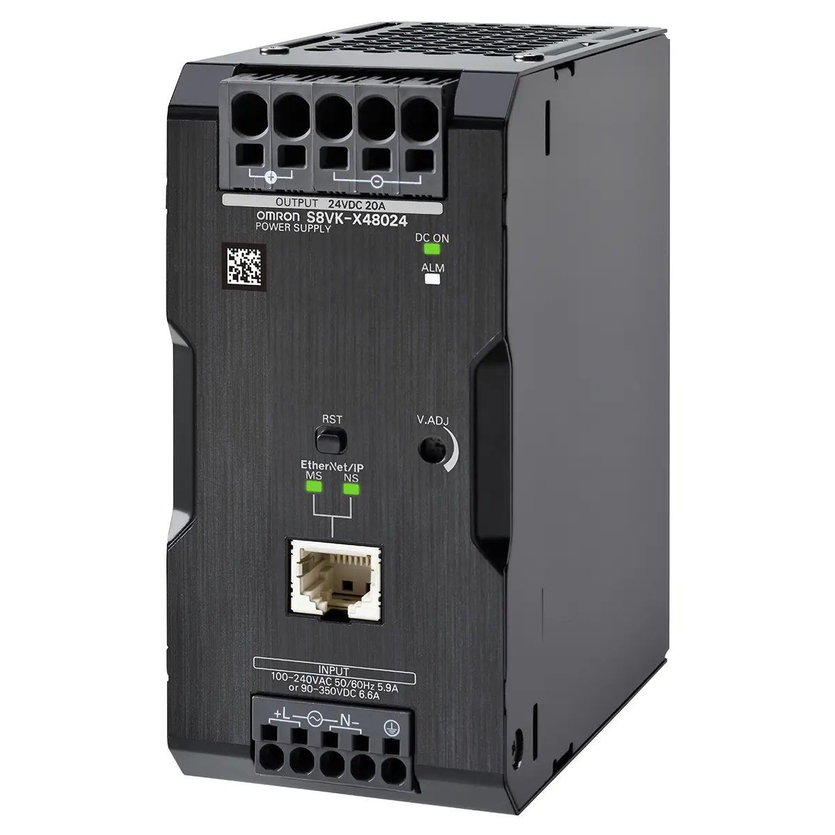 Produktfoto 1 von Omron S8VK-V DIN-Schienen Netzteil Getaktet 24V dc / 20A 480W 100 → 240V ac