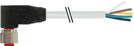 Produktfoto 1 von RS PRO 7300, 8-polig Sensor-Betätigungselementkabel, Rechtwinklig Buchse / Nicht abgeschlossen, Länge 5 m