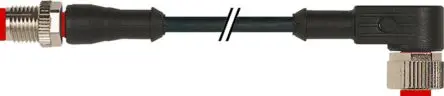 Produktfoto 1 von RS PRO 7300, 4-polig Sensor-Betätigungselementkabel, Gerade Stecker 4 / M12 Buchse, Länge 2 m