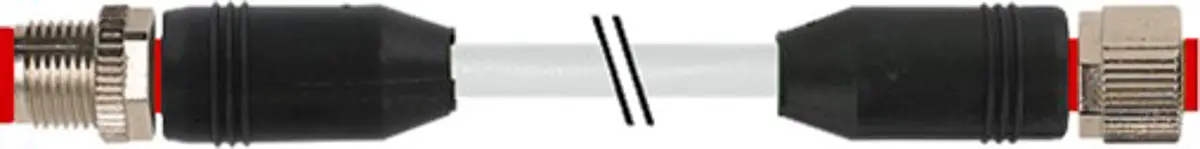 Produktfoto 1 von RS PRO 7300, 8-polig Sensor-Betätigungselementkabel, Gerade Buchse 8 / Gerade Stecker, Länge 2 m