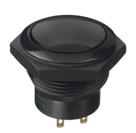 Produktfoto 1 von APEM FP Druckschalter Tastend Panel Ø 30.5 mm, 2-poliger Umschalter / 200mA 12 V dc