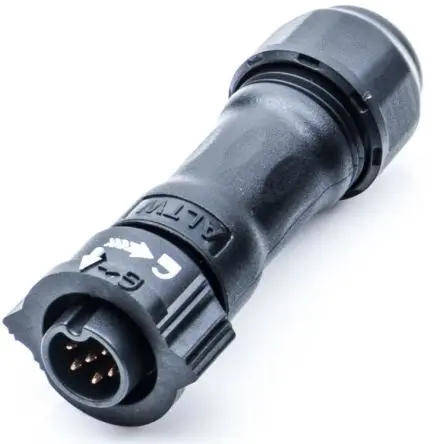 Produktfoto 1 von Amphenol Industrial X-LOK 20 mm Standard Rundsteckverbinder Stecker 6-polig Stecker 5A Kabel IP68