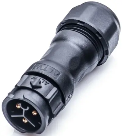 Produktfoto 1 von Amphenol Industrial X-LOK 22 mm Standard Rundsteckverbinder Stecker 3-polig Stecker 20A Kabel IP68