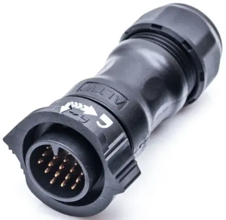Produktfoto 1 von Amphenol Industrial X-LOK 36 mm Standard Rundsteckverbinder Stecker 14-polig Stecker 5A Kabel IP68