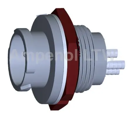 Produktfoto 1 von Amphenol Industrial X-LOK 22 mm Standard Rundsteckverbinder Buchse 3-polig Buchse 10A Hinten IP68