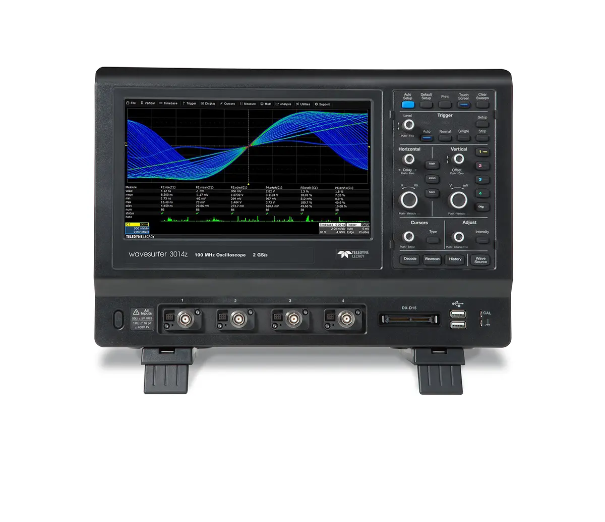 Produktfoto 1 von Teledyne LeCroy WaveSurfer 3000z WaveSurfer 3024z Tisch Oszilloskop 4-Kanal Analog 200MHz, ISO-kalibriert CAN, LIN,