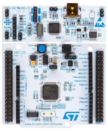 Produktfoto 1 von STMicroelectronics STM32 Nucleo-64 MCU, Entwicklungsboard Entwicklungstool Microcontroller ARM MCU STM32L010RBT6