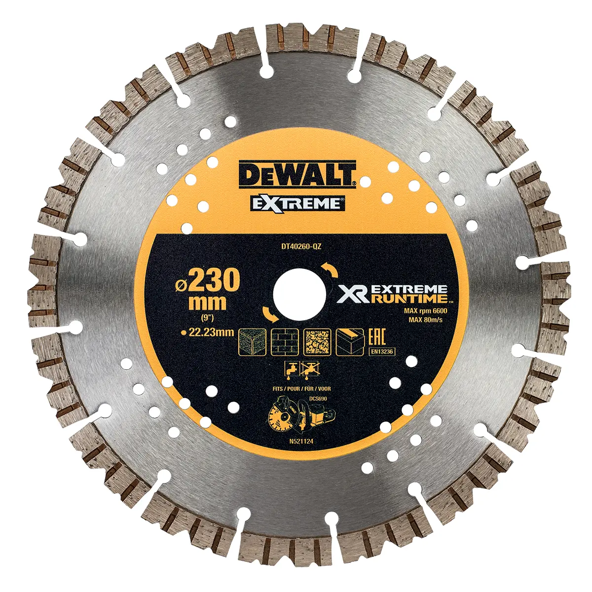 Produktfoto 1 von DeWALT DT D-Papier Ø 230 mm / Stärke 1.5 mm, Korngröße P40 Mittel