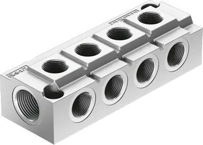 Produktfoto 1 von Festo Serie FR-8 6411 Aluminium Verteiler 8-Stationen Anschluss G