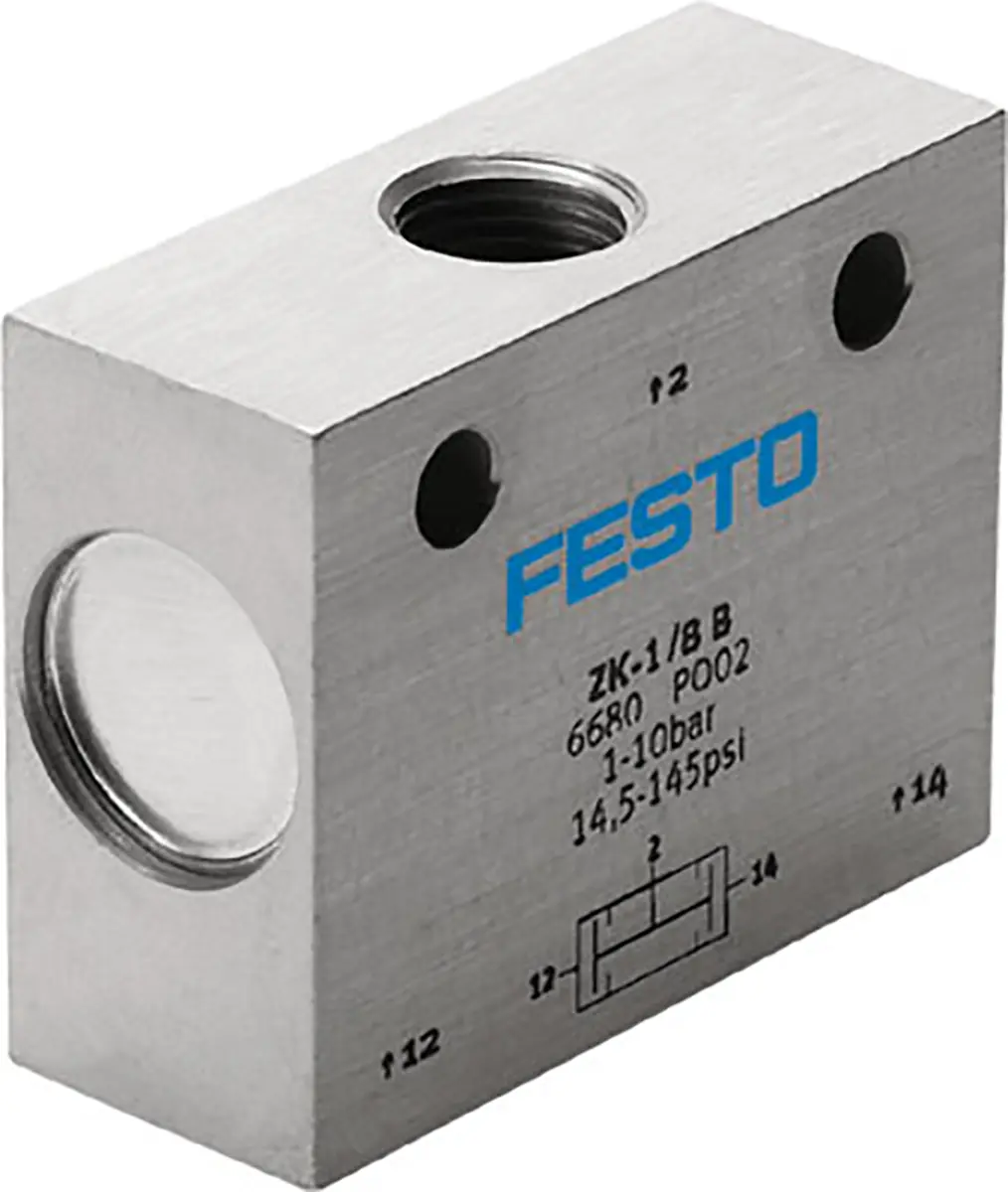 Produktfoto 1 von Festo ZK-1/8-B Pneumatik Logikelement UND-Glied, 10 bar