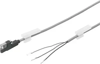 Produktfoto 1 von Festo SMT-10G-Serie 547862 Stecker M8 X 1, Kabel, 3-Draht, Kabel mit Stecker, 3-polig 30V dc Pneumatischer