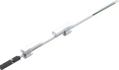 Produktfoto 1 von Festo SMT-10M-Serie 551382 Kabel mit offenem Ende 24V dc Pneumatischer Positionsdetektor LED Signalleuchten, IP65, IP68