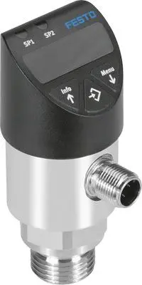 Produktfoto 1 von Festo Drucksensor, -1 bar bis 1 bar 35V dc, IP65, IP67 80 °C