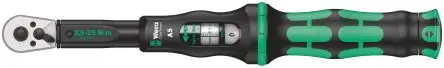 Produktfoto 1 von Wera Click-Torque A 6 1/4 in Klick-Drehmomentschlüssel Sechskant 2.5 To 25 Nm, Länge 290mm, ±4 %