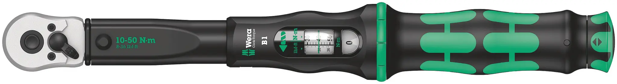 Produktfoto 1 von Wera Click-Torque B 2 3/8 in Klick-Drehmomentschlüssel Vierkant 20 To 100 Nm, Länge 405 mm, ±3 %