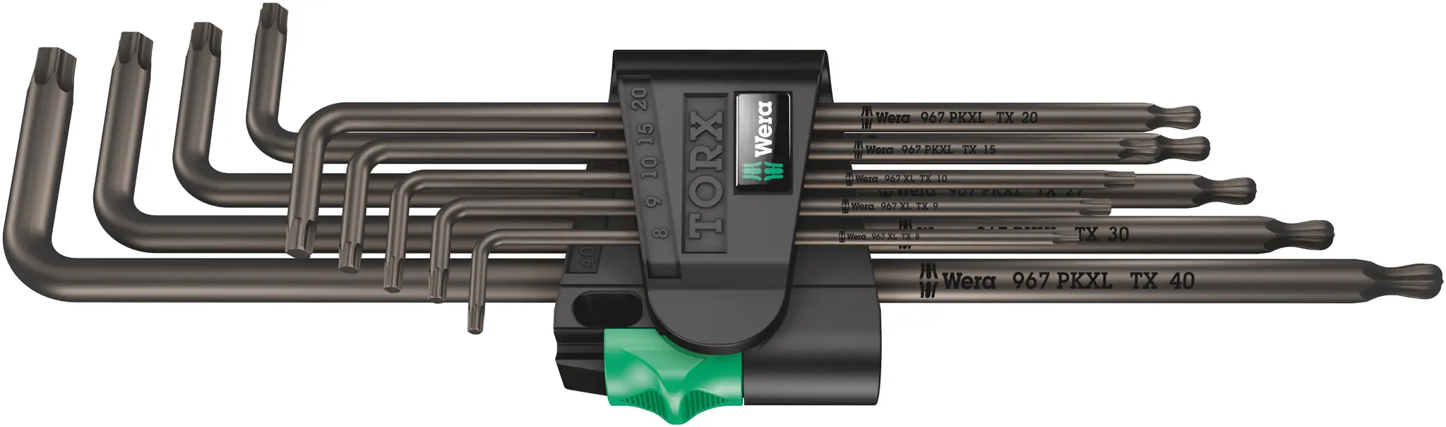 Produktfoto 1 von Wera TORX®-Schlüsselsatz L Lang 9, T8 → T40