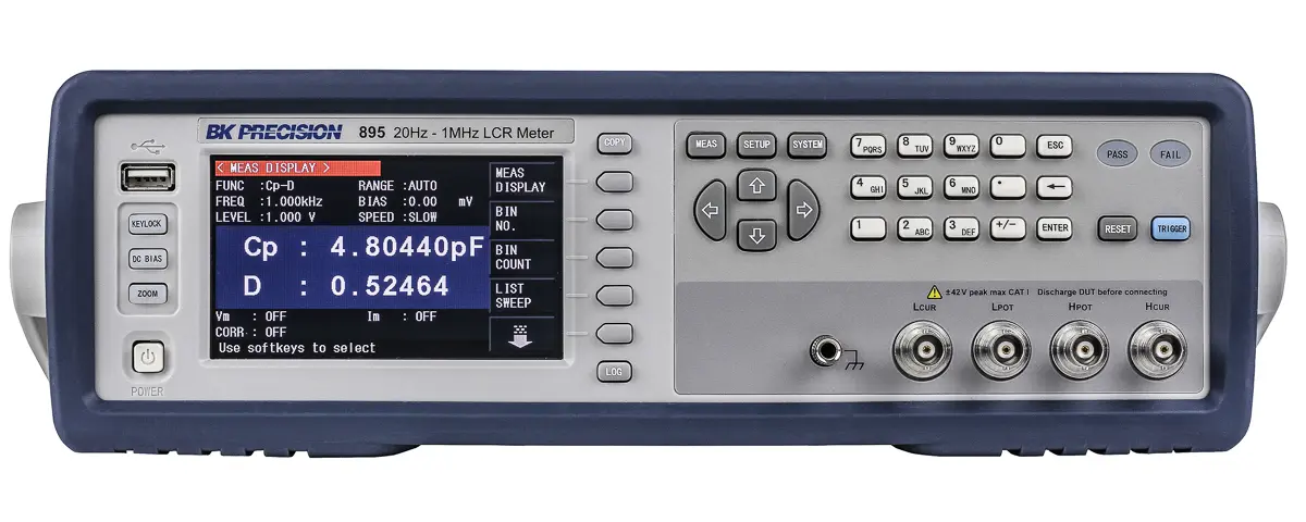 Produktfoto 1 von BK Precision BK895 Werkbank LCR-Messgerät 100 mF 100 mΩ 100000 h, 1000 kHz TFT