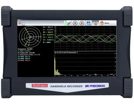 Produktfoto 1 von Sefram 1Msps 6-Kanal Datenerfassungssystem, Ethernet, USB-Anschluss, Analog, Digital-Eingang, Batterie-, Netzbetrieb,