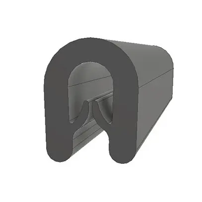 Produktfoto 1 von RS PRO Kantenschutz, Kantenschutz, Ethylen-Propylen-Dien-Monomer, Schwarz, B. 7.4 mm, H. 9.7 mm, L. 20 m