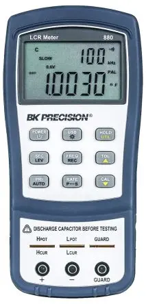 Produktfoto 1 von BK Precision BK880 Tragbar LCR-Messgerät 20 mF 10 mΩ 1000 h, 100 kHz LCD