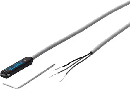 Produktfoto 1 von Festo SME-8-K5-LED-24-Serie 175404 Kabel 30V ac/dc Pneumatischer Positionsdetektor LED Signalleuchten, IP65, IP67