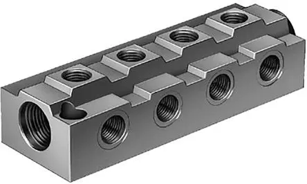 Produktfoto 1 von Festo Serie FR-8 2077 Aluminium Verteiler 8-Stationen Anschluss G