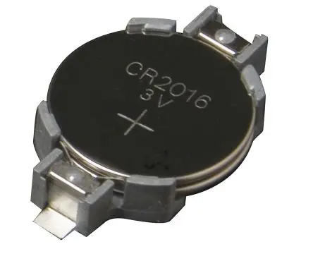Produktfoto 1 von Takachi Electric Industrial Batteriehalter zur Oberfläche Taste für 1 x CR2016 x 2 Batterien