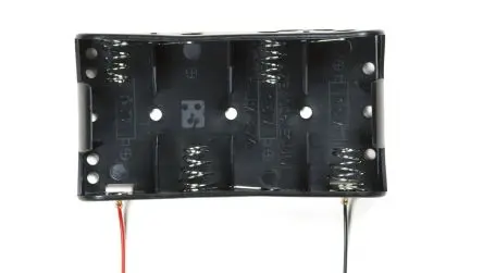 Produktfoto 1 von Takachi Electric Industrial Batteriehalter zur Anschlusskabel Knopf und Blattfeder für 4 x C Batterien