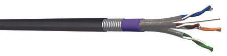 Produktfoto 1 von Multimedia Connect MMC Cat6a Ethernet-Kabel, 100 m, Schwarz Abgeschirmt Geschirmt, Aussen ø 10.3 mm Außen-ø ,